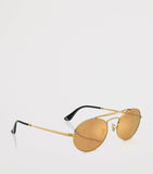 Ray-Ban RB3775M metal oval sunglasses, UK version