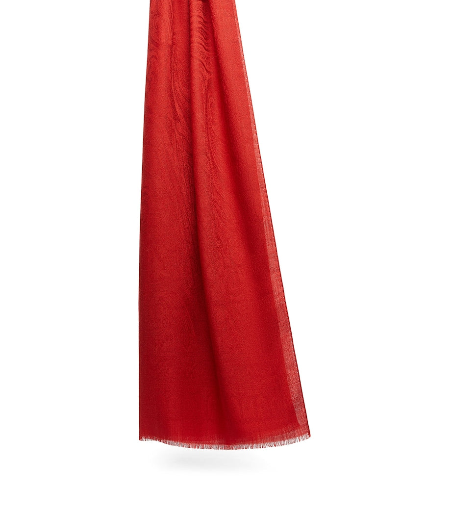 Max Mara wool-silk scarf 190x70cm for women - British product
