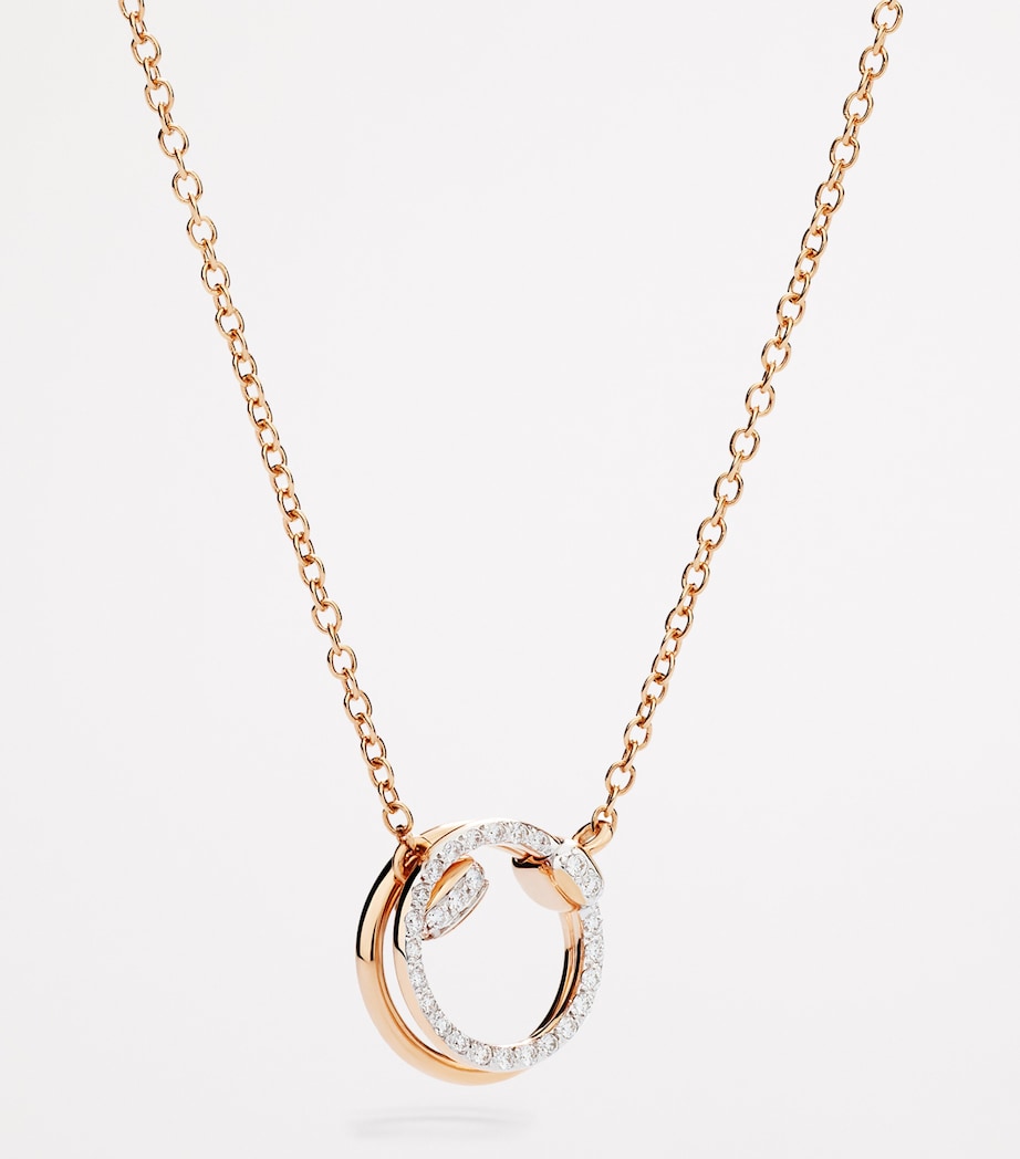 Pomellato Together necklace in rose gold and diamonds, imported from the UK