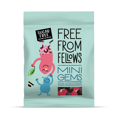 Holland & Barrett Free From Fellows Mini Gems Gummy Sweets 70g- Buy online at McGrocer