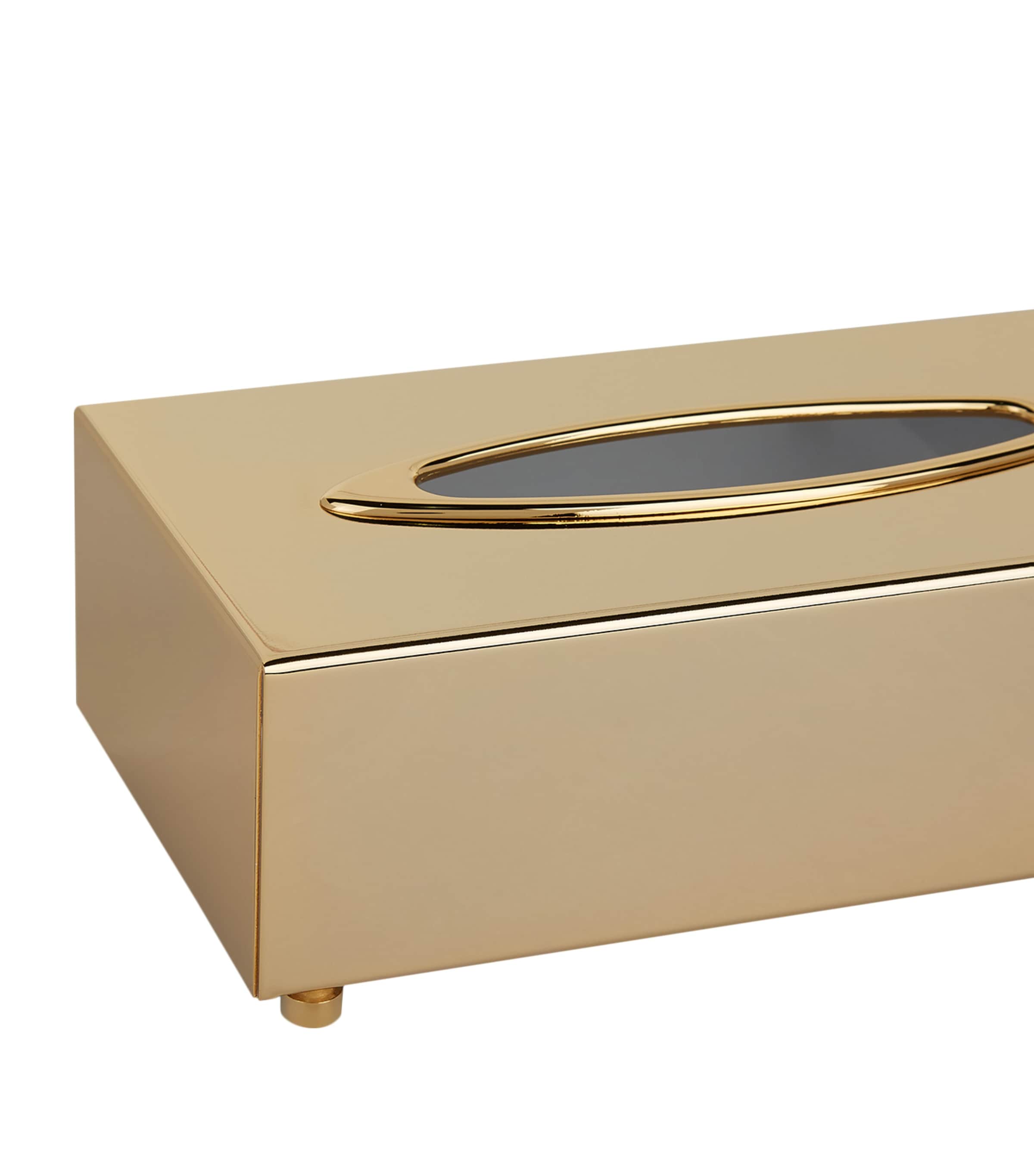 Zodiac gold-plated tissue box (British brand)