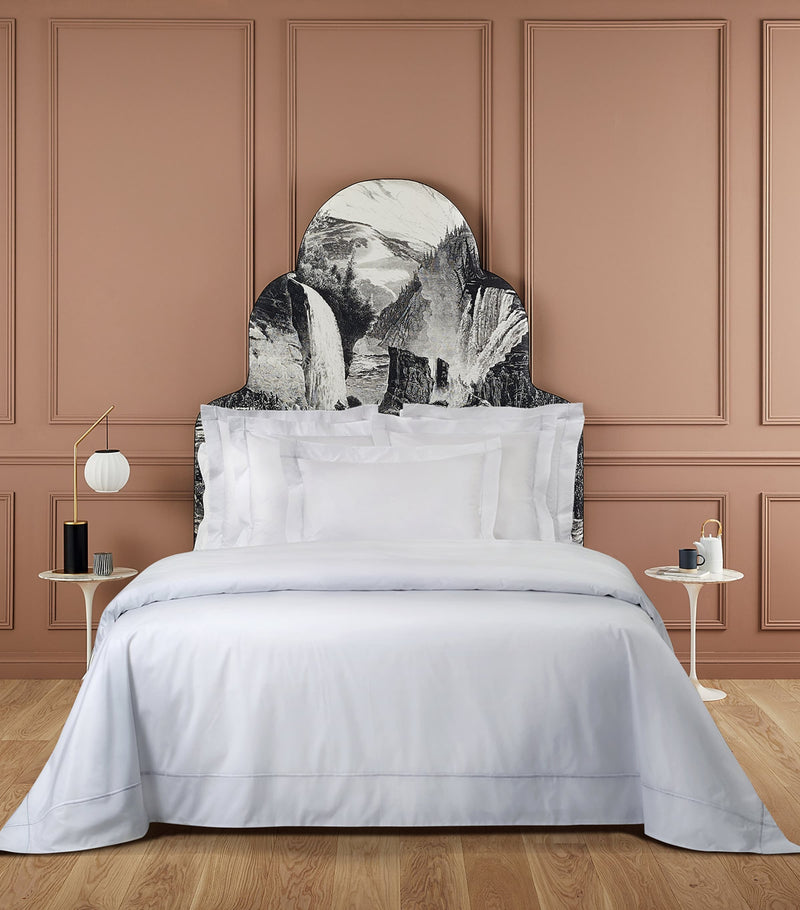 Yves Delorme Athena Blanc double flat sheet 240cm x 295cm (British brand)