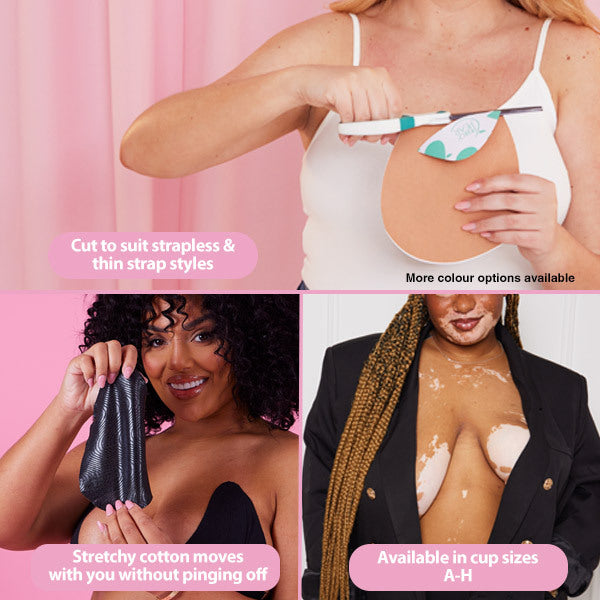 Perky Pear boob tape black GG-H Cups, imported from the UK