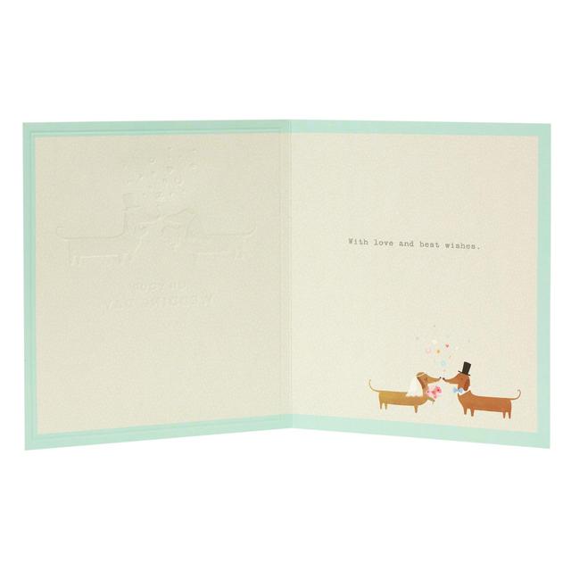 Sausage Dog Wedding Card Miscellaneous M&S   