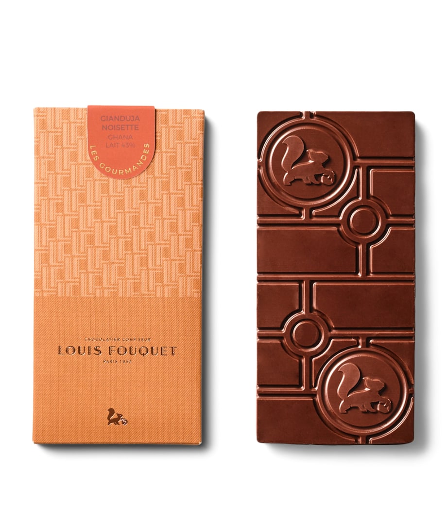 Louis Fouquet hazelnut gianduja chocolate bar 120g, imported from the UK