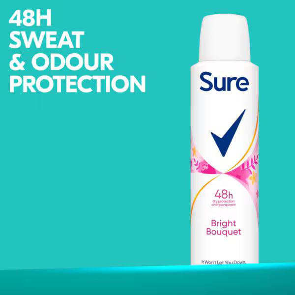 Sure Women Bright Bouquet Deodorant 150ml (British brand)