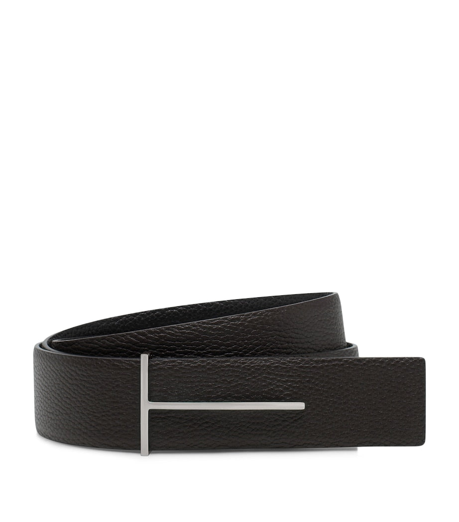 Tom Ford reversible slim T belt calf leather - British product