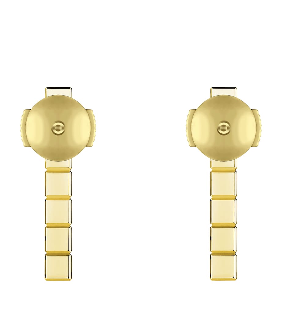 Chopard Ice Cube earrings yellow gold diamond (British brand)
