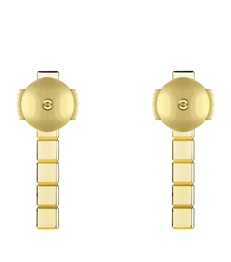 Chopard Ice Cube earrings yellow gold diamond (British brand)