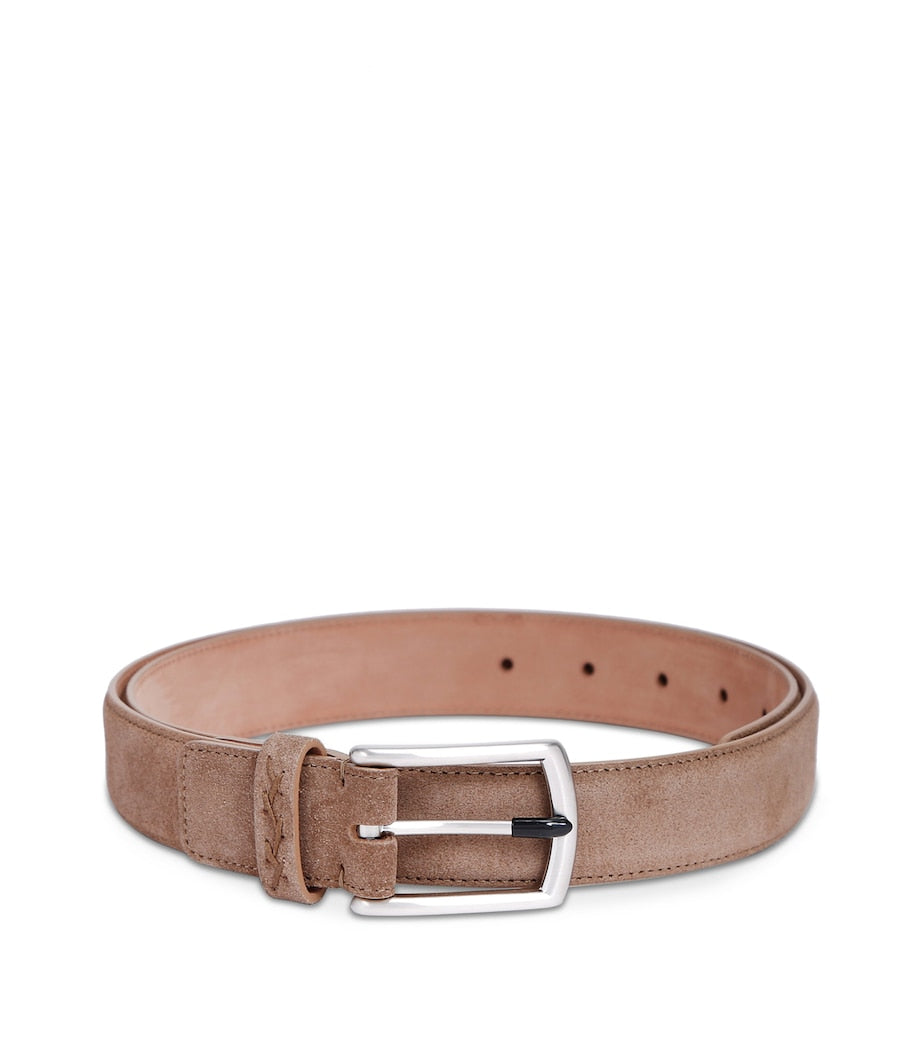 Zegna suede belt 3.5cm (British brand)