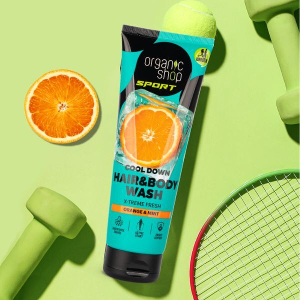 Organic Shop SPORT Cool Down wash 200ml, imported from the UK