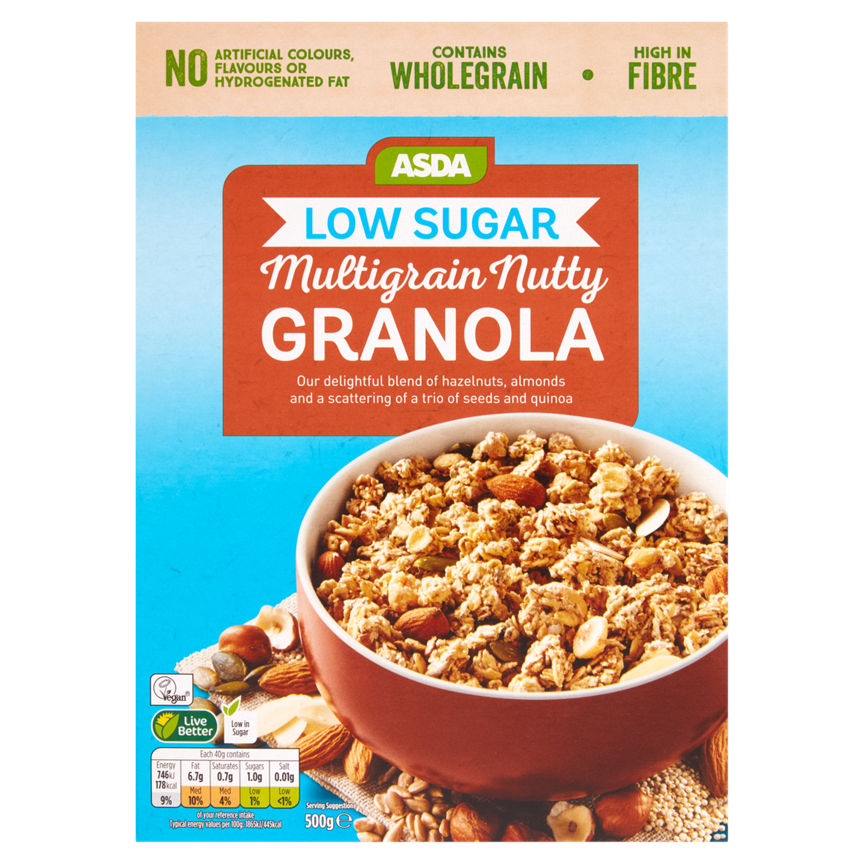 ASDA Low Sugar Multigrain Nutty Granola Cereals ASDA   