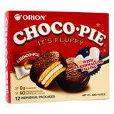 Orion Choco Pie chocolate marshmallow biscuit 12 pack, UK version