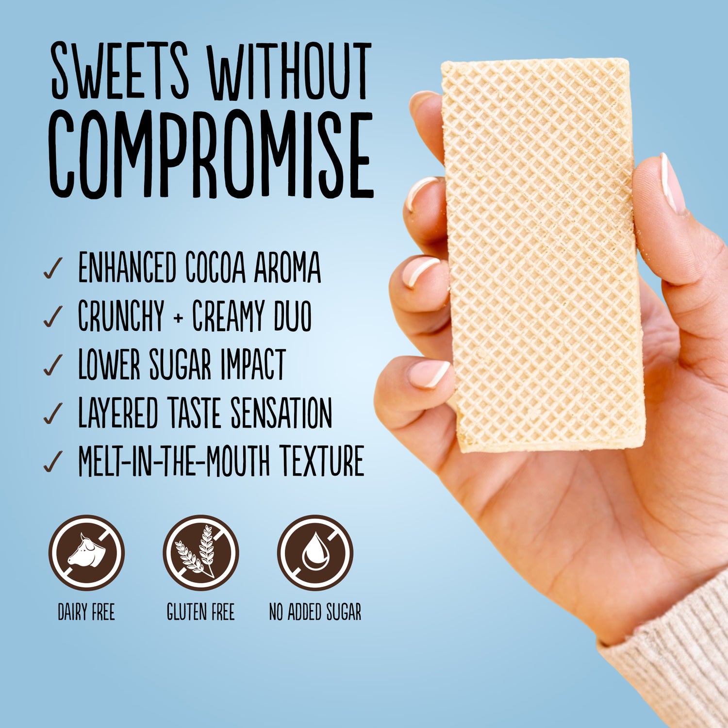 Diablo wafer thins coconut cream flavour 150g - British product
