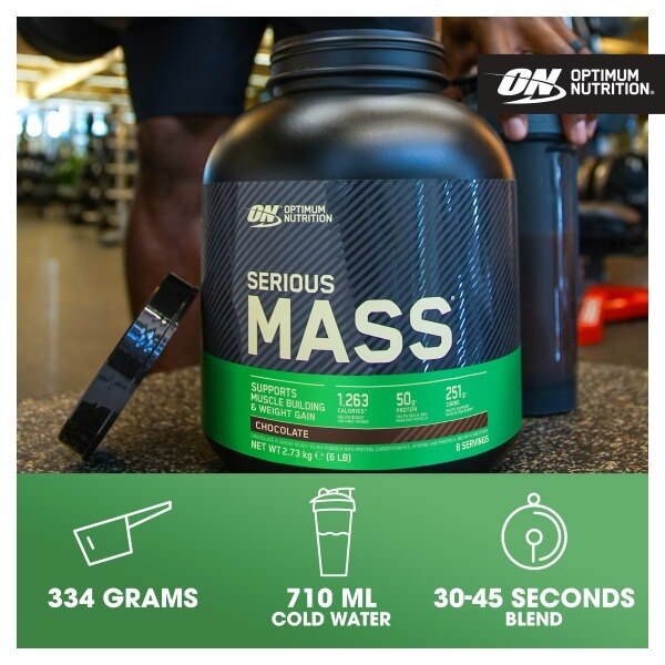 Optimum Nutrition Serious Mass Body Building 2.73Kg GOODS Superdrug   