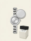 Vivienne Westwood Orb Button stainless steel watch, imported from the UK