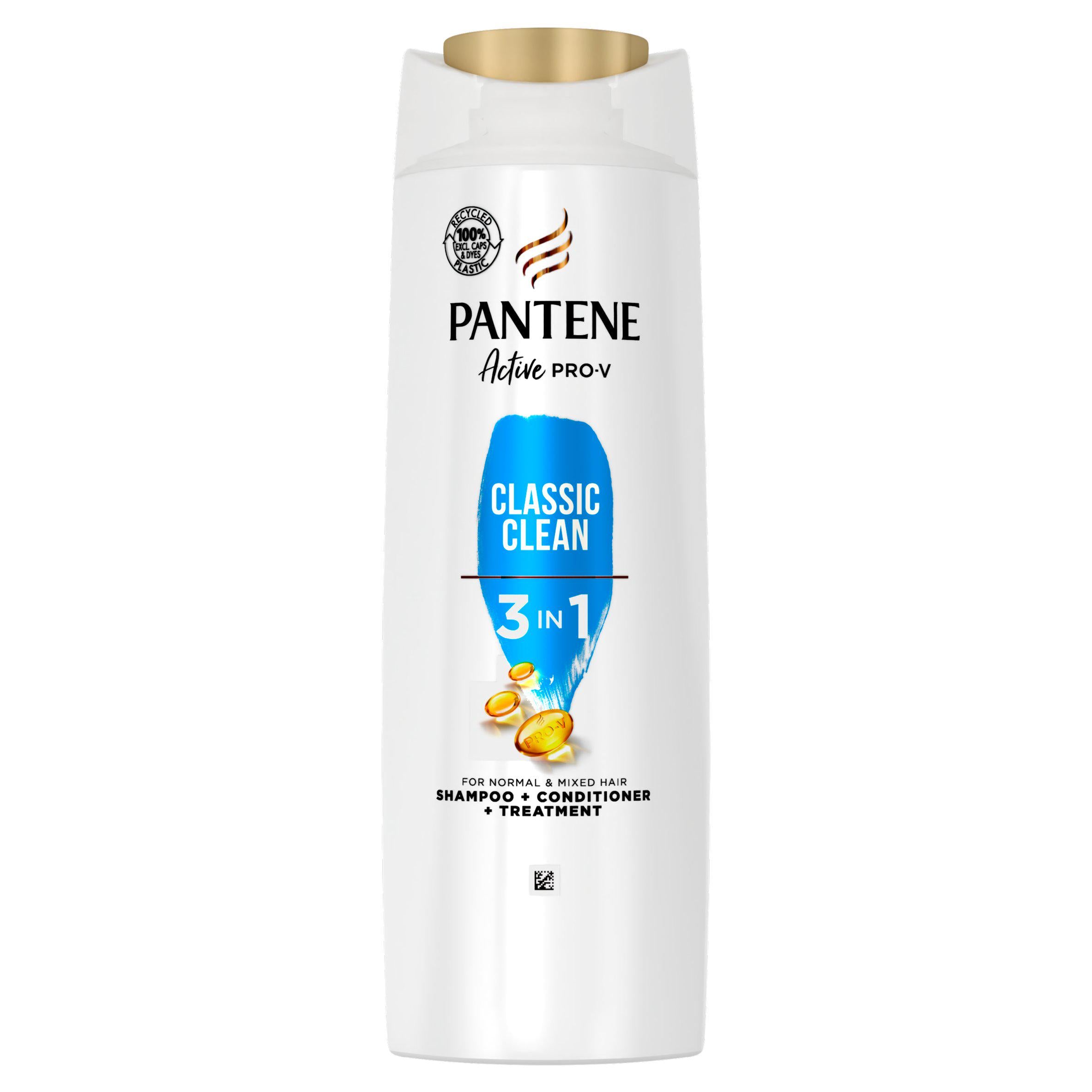 Pantene Pro-V Classic Clean 3 In 1 Shampoo for Normal to Mixed Hair 400ml GOODS Sainsburys   