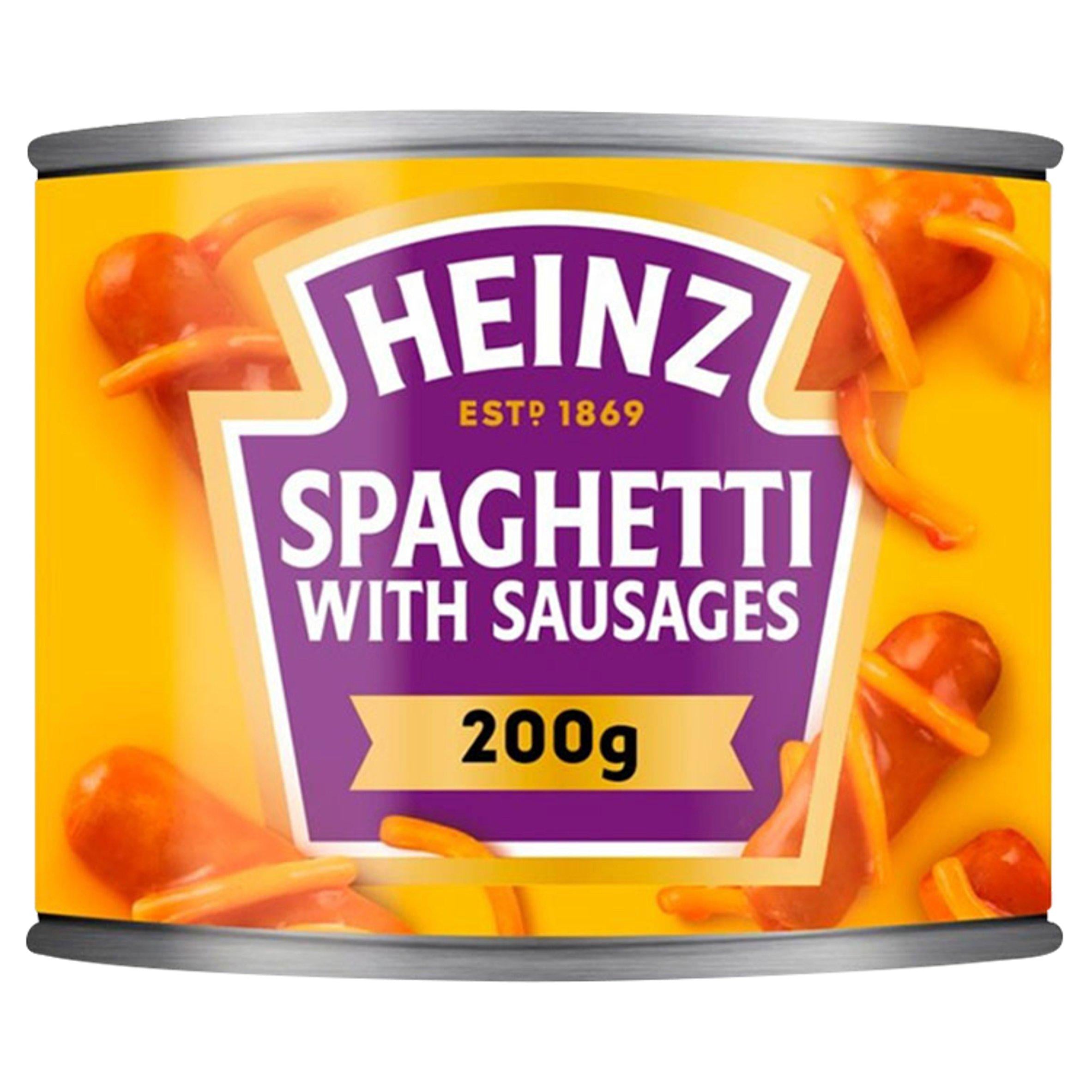 Heinz Spaghetti & Sausages 200g Baked beans & canned pasta Sainsburys   