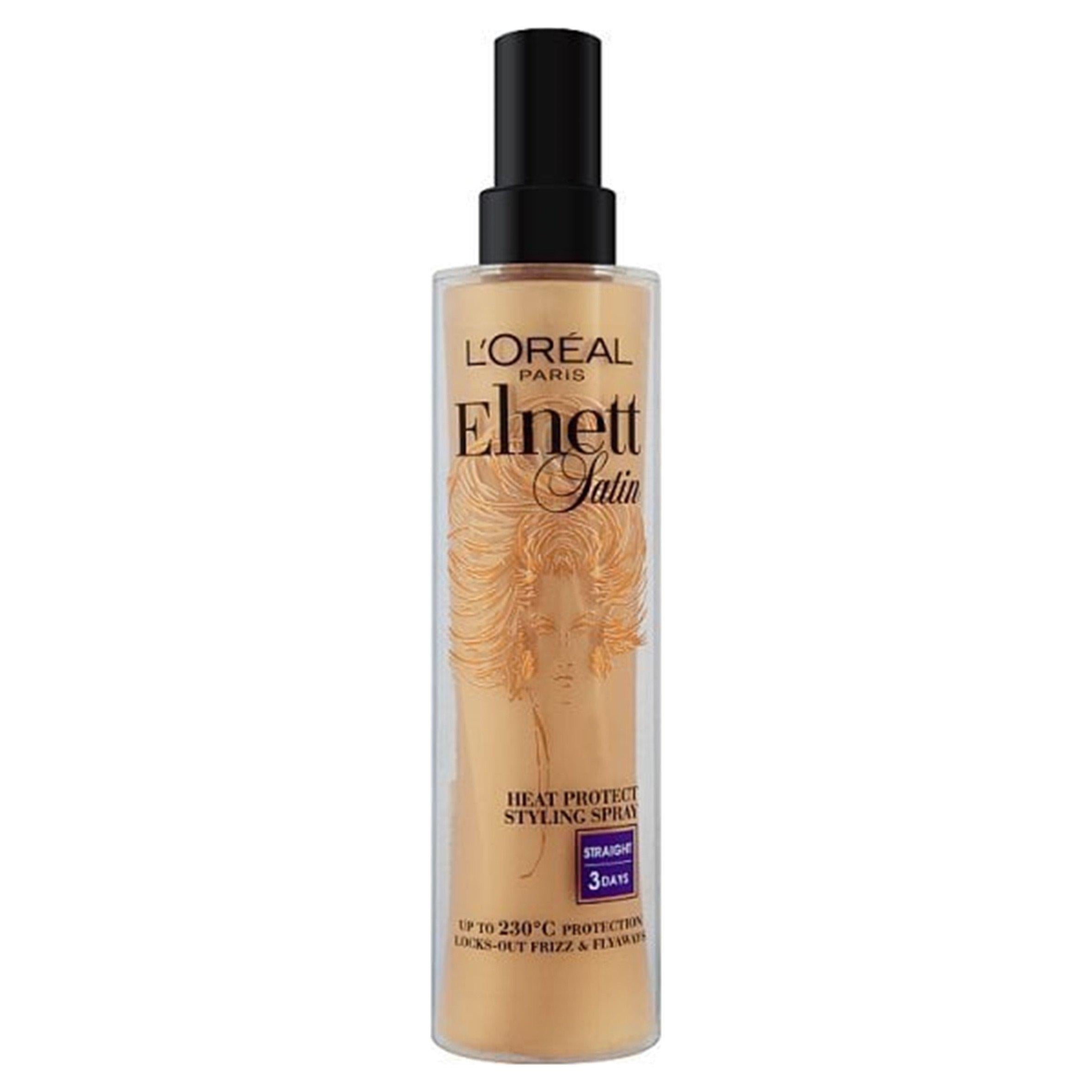 L'Oreal Elnett Heat Protect Straight Hairspray 170ml GOODS Sainsburys   