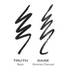 Eyeliner gel Morphe Bi-Liner double embout Truth Or Dare, importé du Royaume-Uni