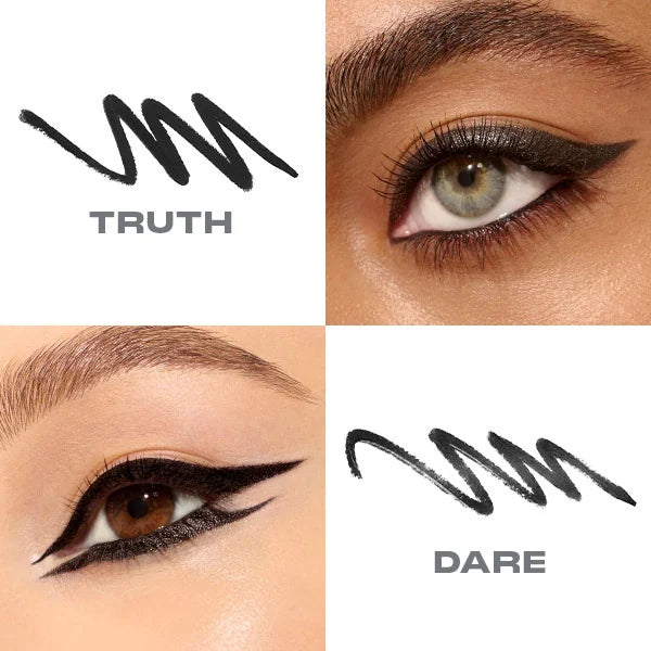 Eyeliner gel Morphe Bi-Liner double embout Truth Or Dare, importé du Royaume-Uni