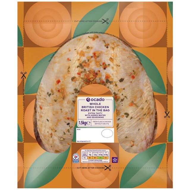 Ocado Roast in the Bag Extra Tasty Whole Chicken   1.5kg GOODS M&S   