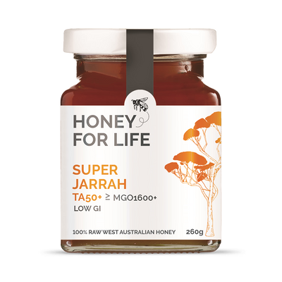 Holland & Barrett Honey for Life Super Jarrah TA50+ Raw West Australian Honey MGO 1600+ 260g- Buy online at McGrocer