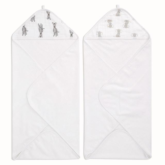 Aden + Anais Safari Babes Hooded Towel    2 per pack