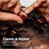 Brushworks mini claw clips black brown 20 pack - British product