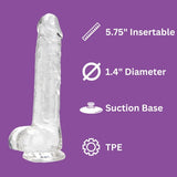 Loving Joy dildo with balls 7 inch - British product