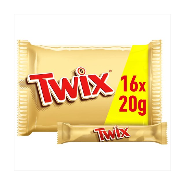 Twix Caramel & Milk Chocolate Fingers Funsize Biscuit Snack Bars Multipack   333g GOODS M&S   