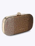 Carvela white Cecilia hard clutch bag bronze crystal - British product
