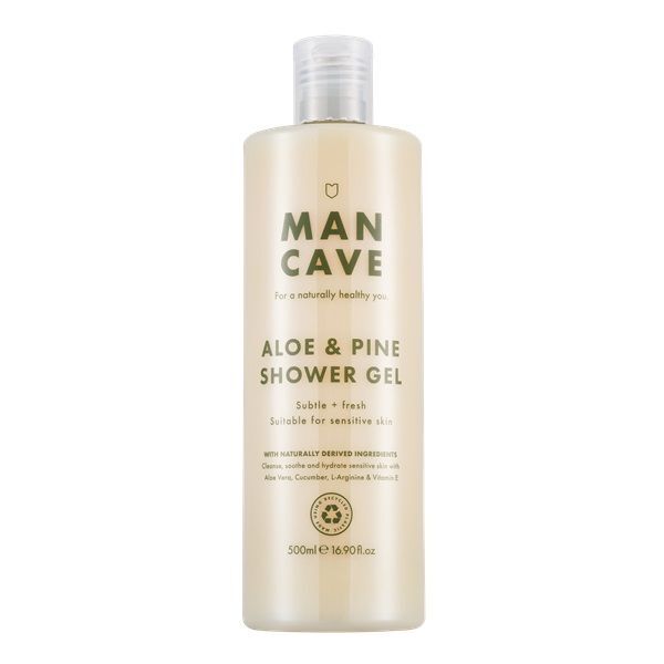 ManCave shower gel Aloe Pine 500ml, imported from the UK
