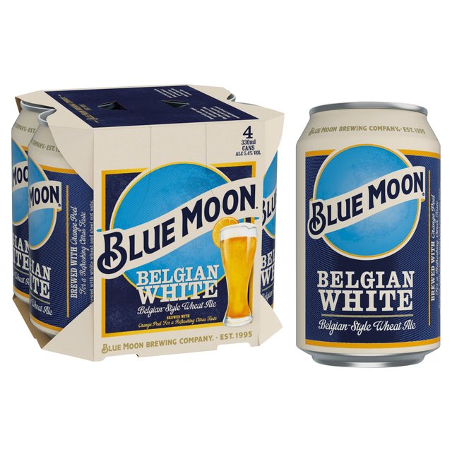 Blue Moon Belgian White American Craft Wheat Beer   4 x 330ml GOODS M&S   