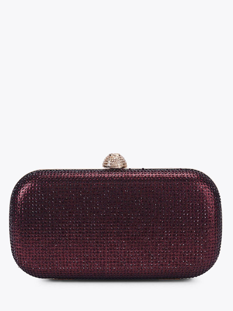 Carvela Gold Cecilia Hard Clutch Bag