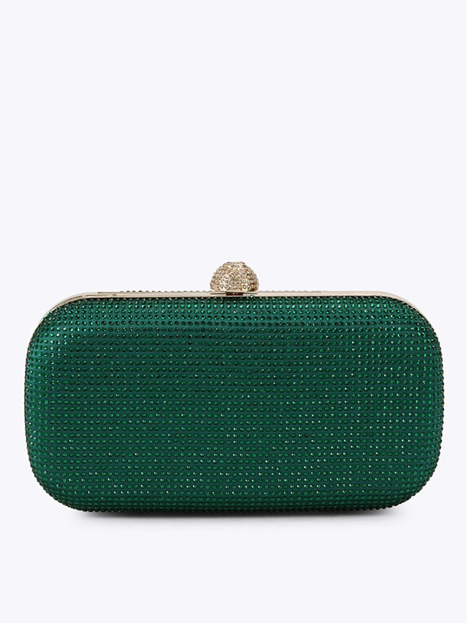 Carvela Gold Cecilia Hard Clutch Bag