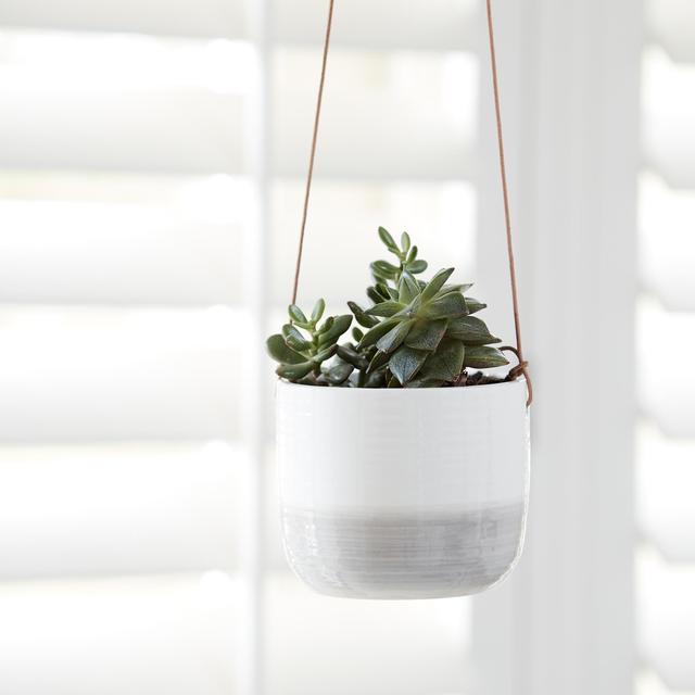 Burgon & Ball Hanging Plant Pot Ripple 11cm GOODS M&S   