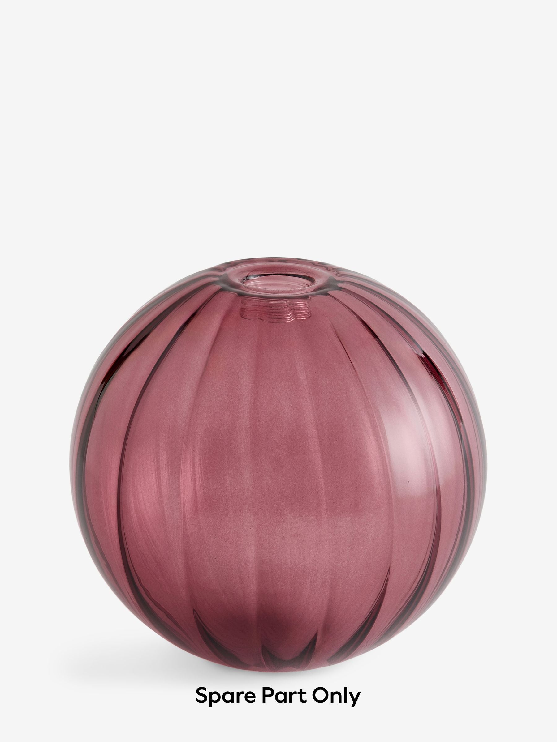 Hampton dark pink glass shade spare part 14cm round - British product