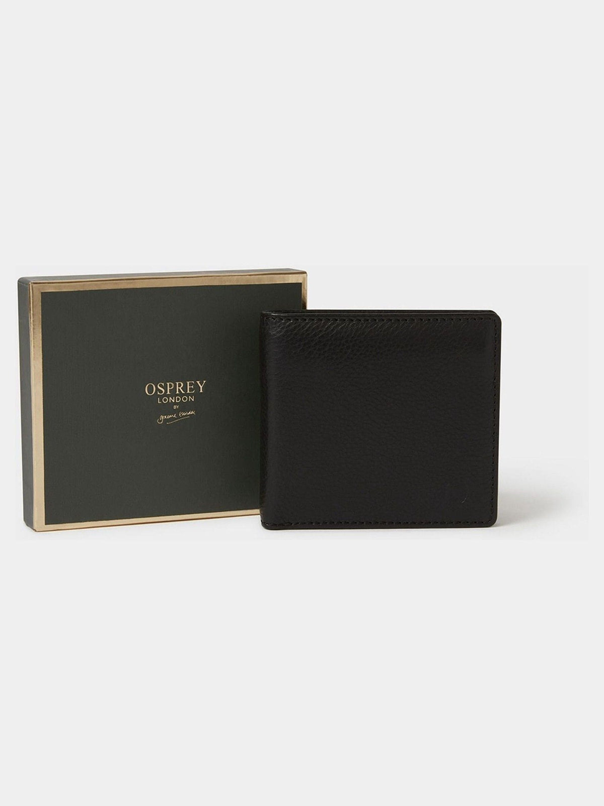 Osprey London brown leather billfold wallet, UK version