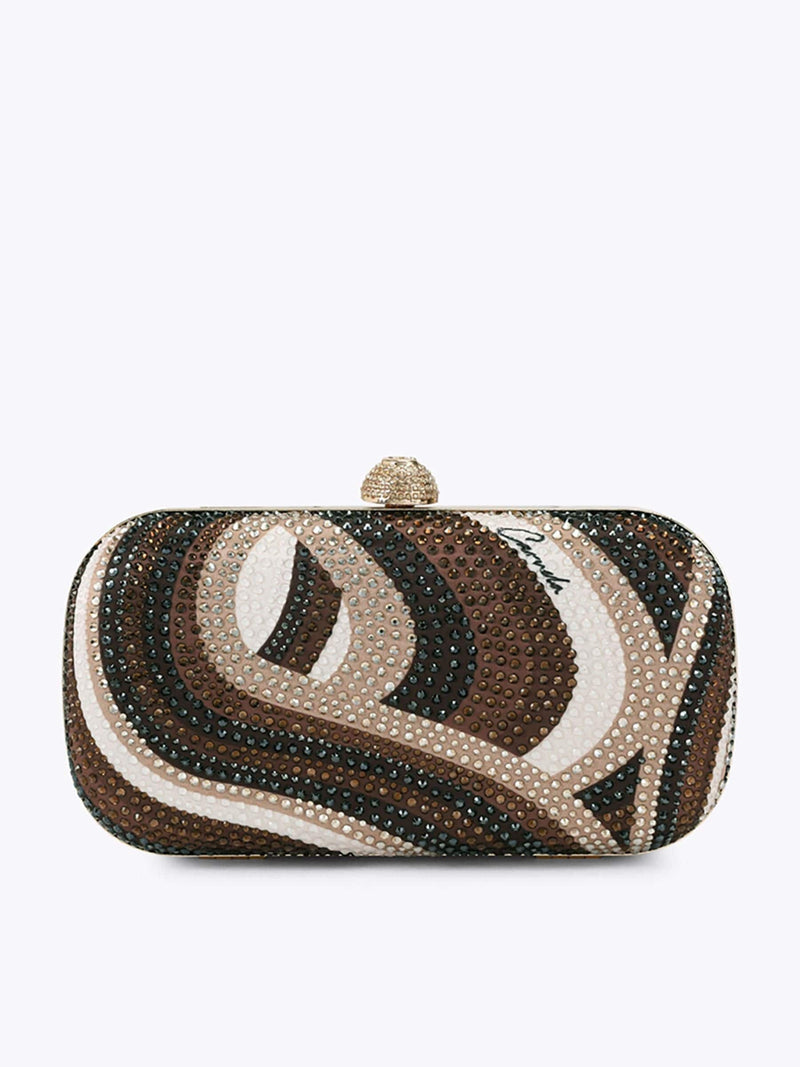 Carvela Gold Cecilia Hard Clutch Bag