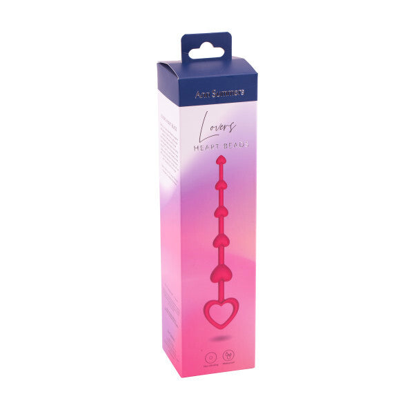 Ann Summers Lovers Heart Beads silicone anal toy - British product