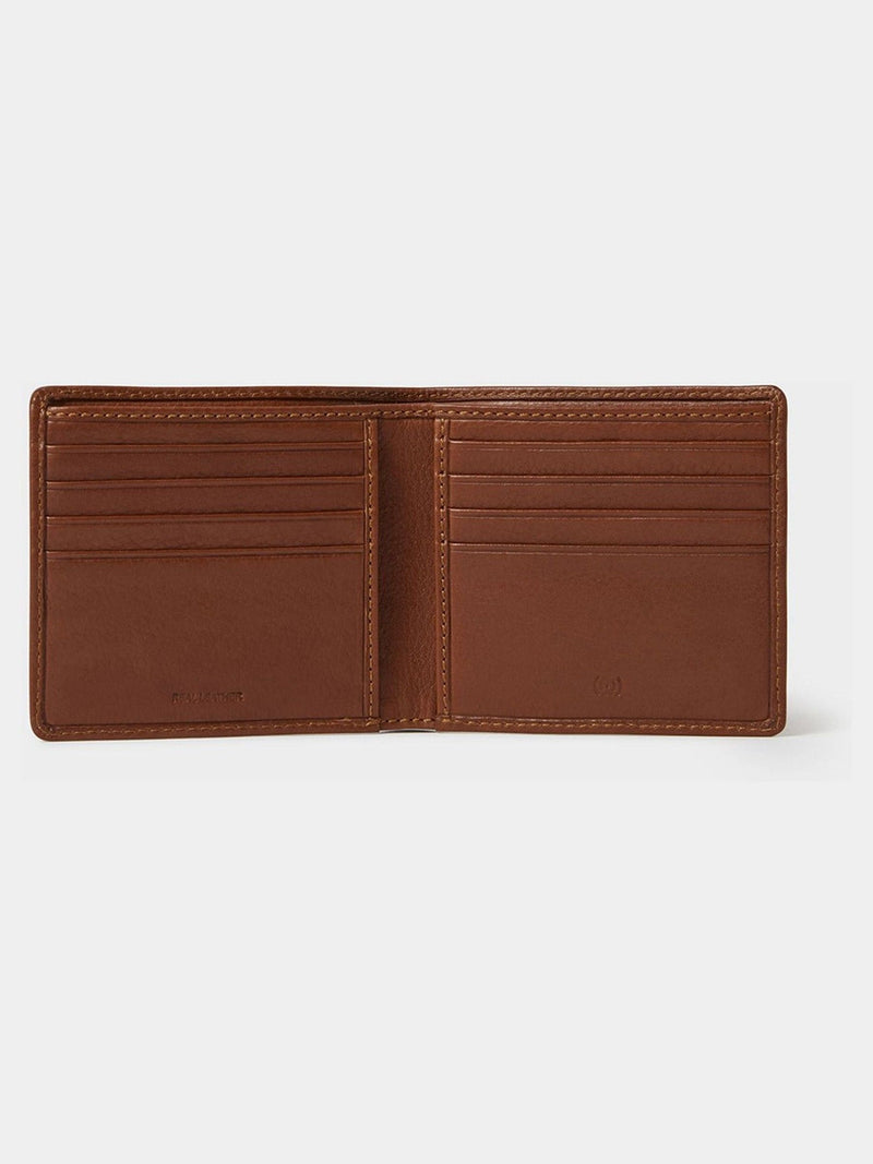 Osprey London brown leather billfold wallet, UK version