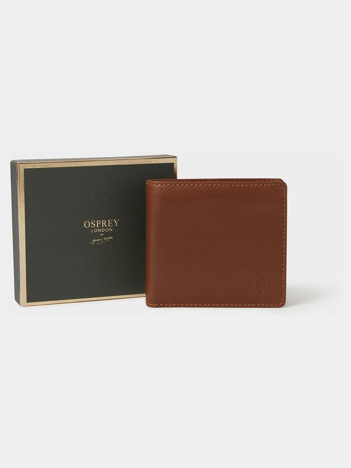 Osprey London brown leather billfold wallet, UK version