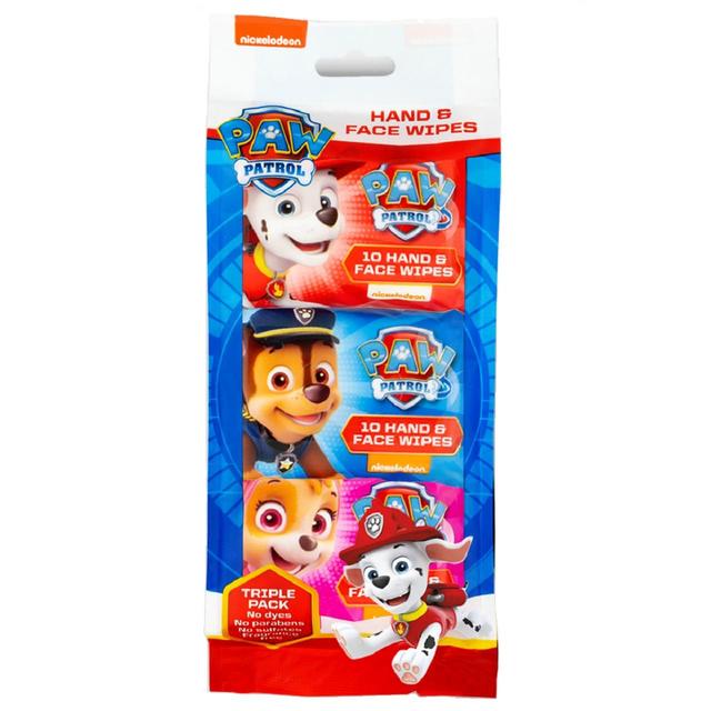 Paw Patrol Hand & Face Wet Wipes Multipack   3 per pack