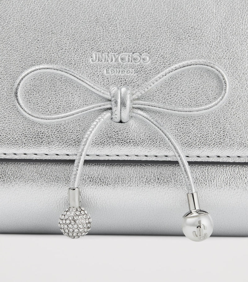 Jimmy Choo metallic leather Marinda wallet, UK version