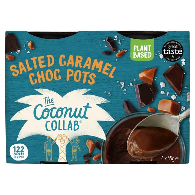 The Coconut Collaborative Dairy Free Salted Caramel Pots   4 x 45g GOODS M&S   