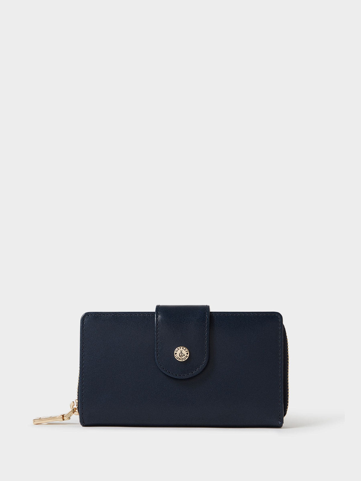 Osprey London blue Adaline medium leather purse (British brand)