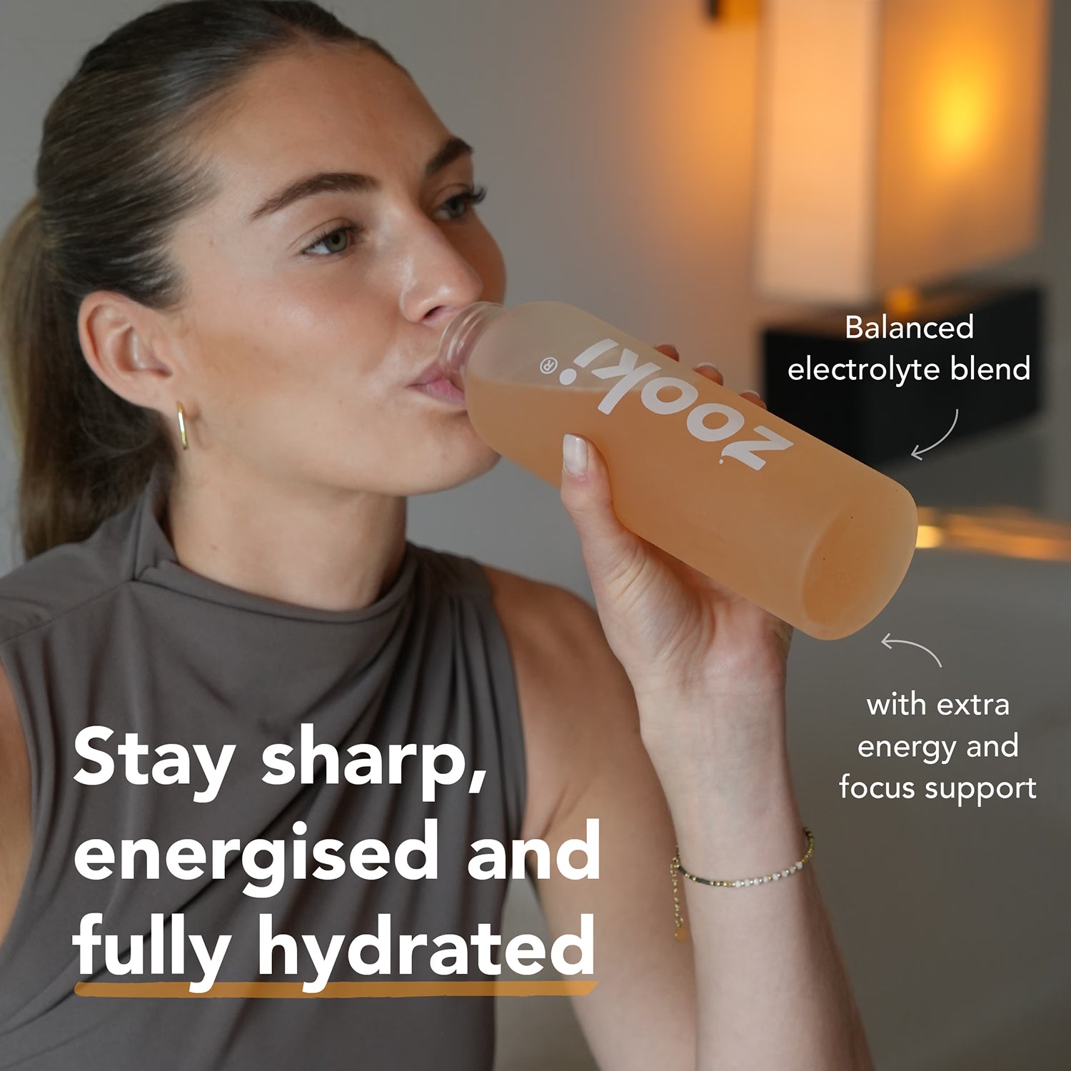 Zooki Electrolytes Energy sachet Peach Flavour 7 pack (British brand)