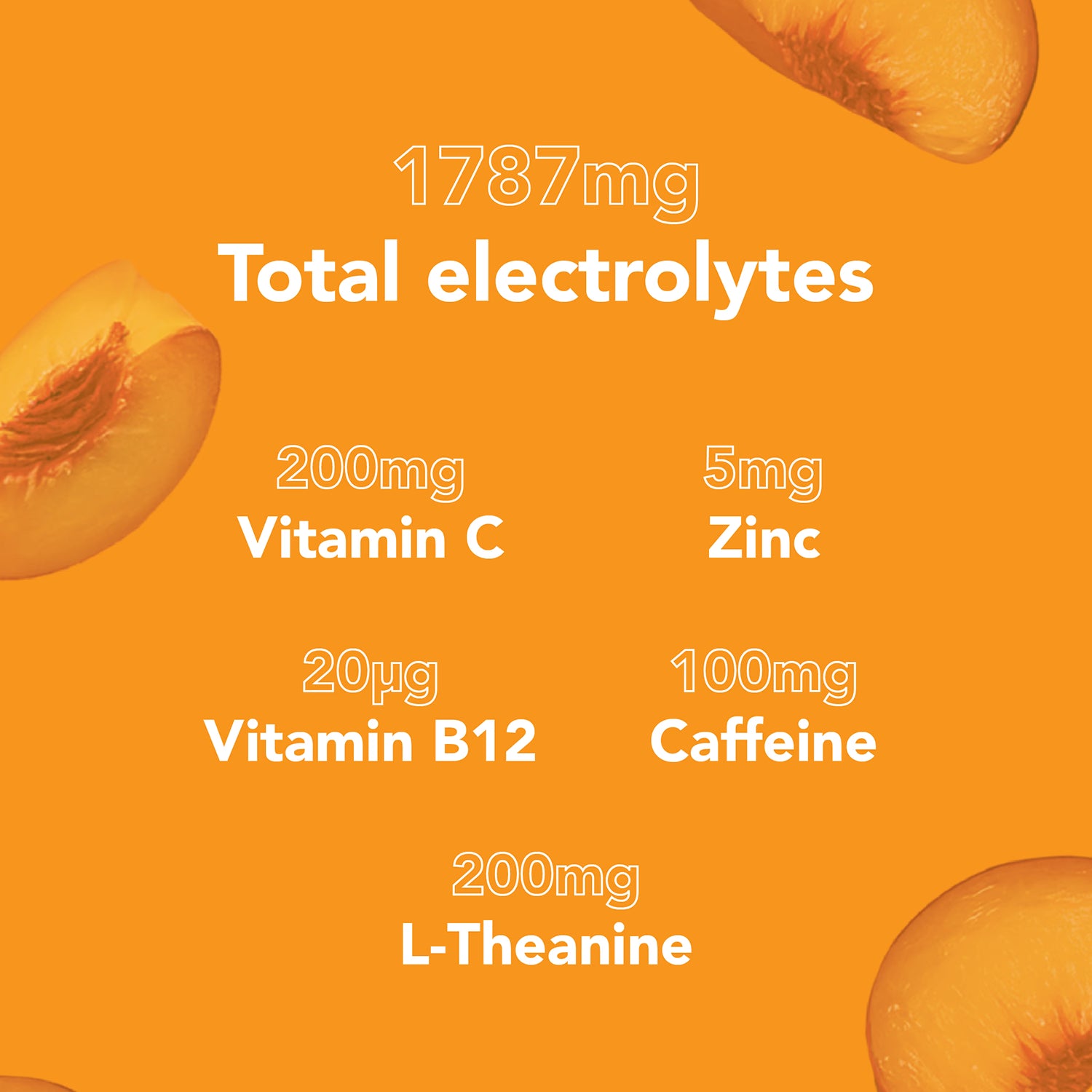 Zooki Electrolytes Energy sachet Peach Flavour 7 pack (British brand)