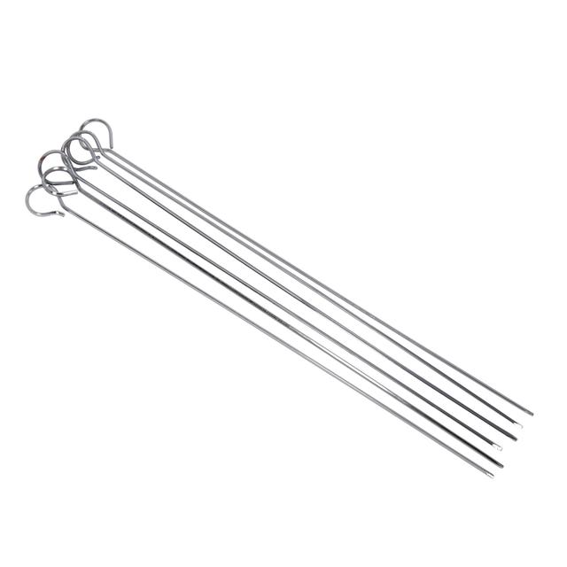 KitchenCraft Stainless Steel Flat Sided Skewers 30cm GOODS M&S   